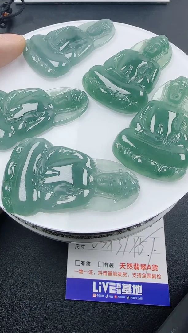 【闪购商品】翡翠颈饰未镶嵌翡翠素衣观音（多样性发其一）