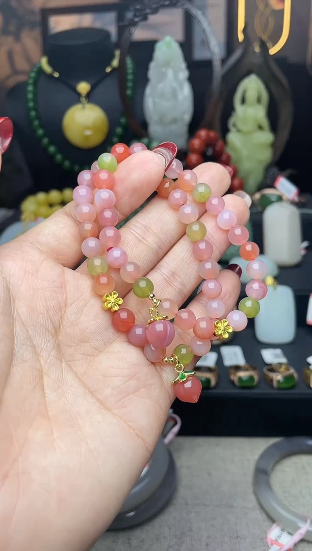 【闪购商品】玛瑙/玉髓手链未镶嵌手串多样性发其一f098