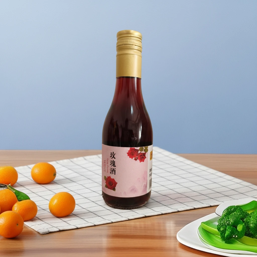 玫瑰酒果酒低度数适合情侣约会微醺朋友家庭聚会玫瑰酿的微醺