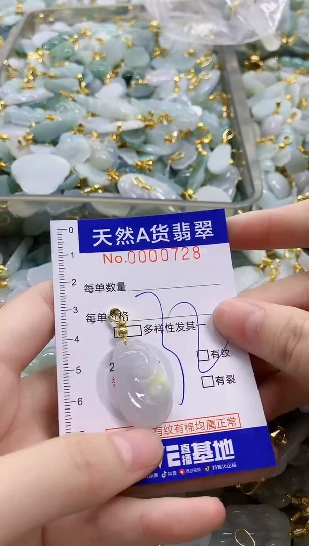 颈饰未镶嵌翡翠天然A货翡翠