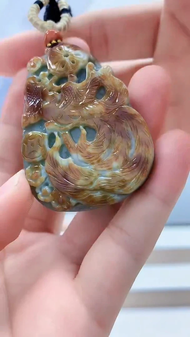 未镶嵌定制翡翠4898bb-毛货挂件27