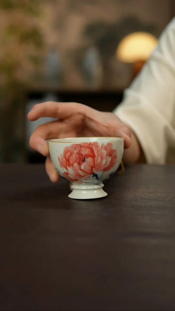 杯景德镇陶瓷杯碗柴烧多人