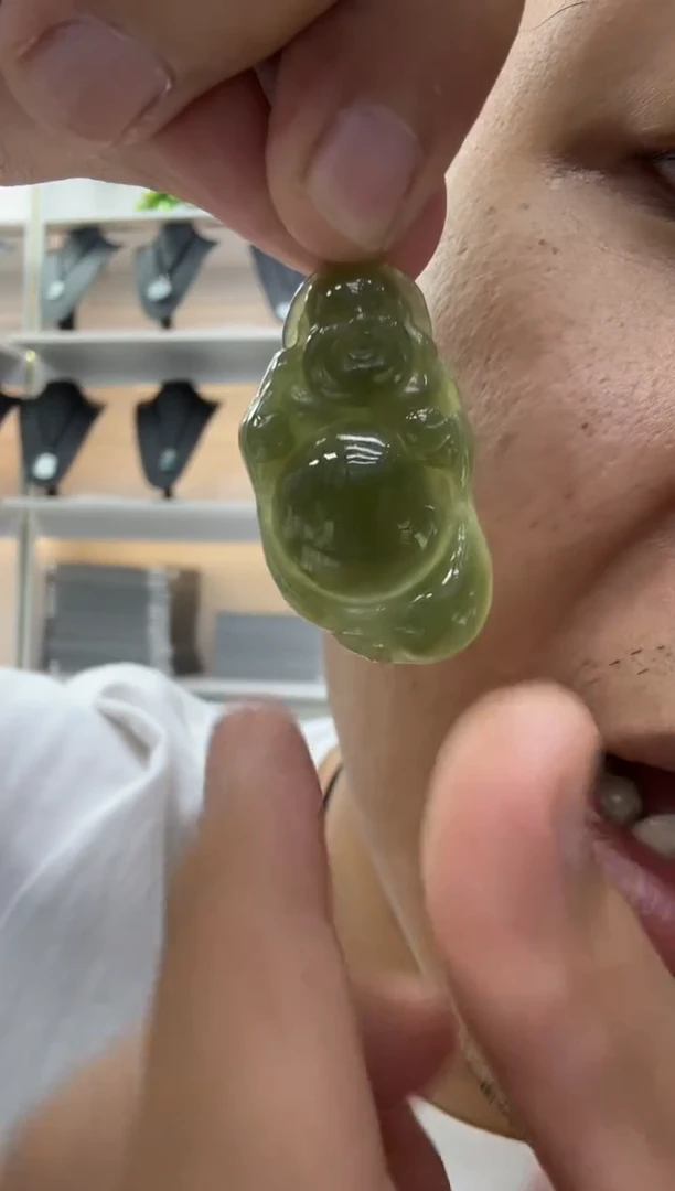 颈饰未镶嵌翡翠天然翡翠A货孤品一件