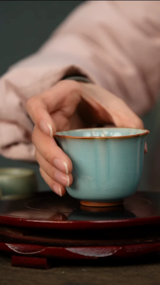 全品 天蓝 桃花杯