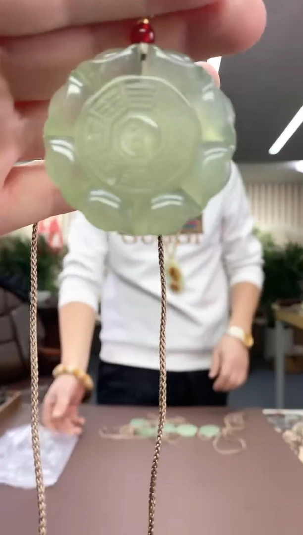 【闪购商品】岫玉八卦未镶嵌多样式发货随机发一