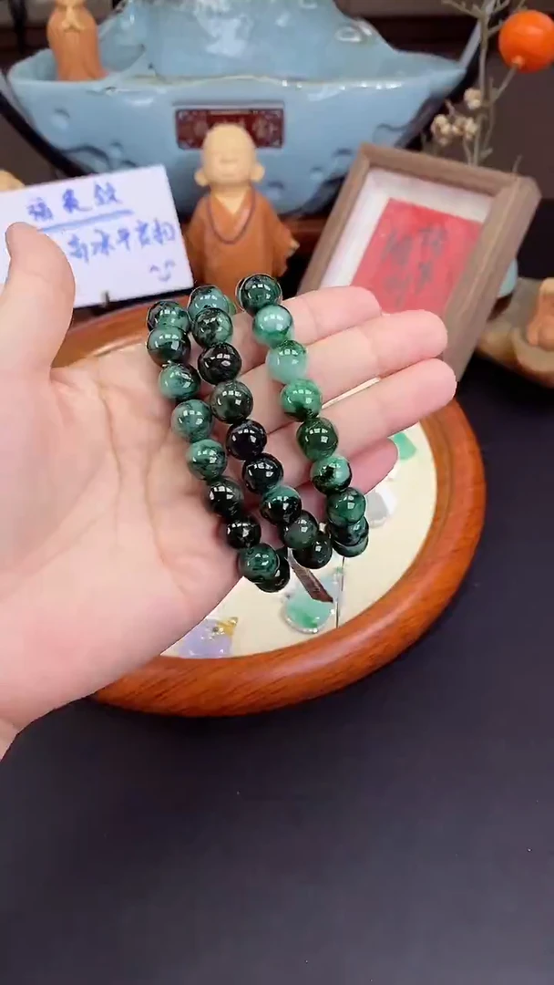未镶嵌手串翡翠手串多样性发其一@@GS-5