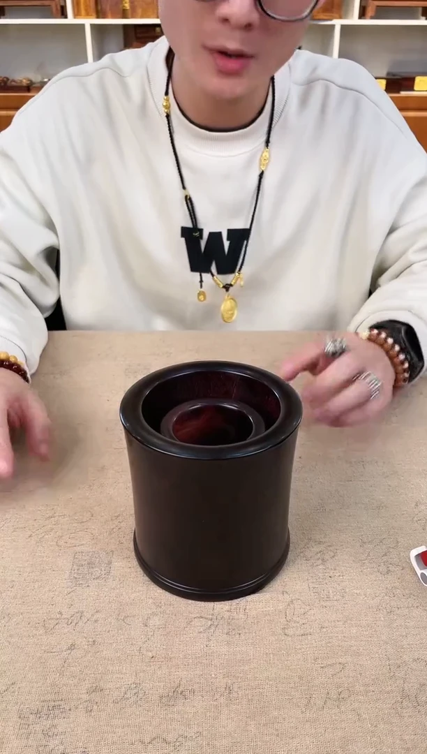 【闪购商品】檀香紫檀（小叶紫檀）笔筒一套