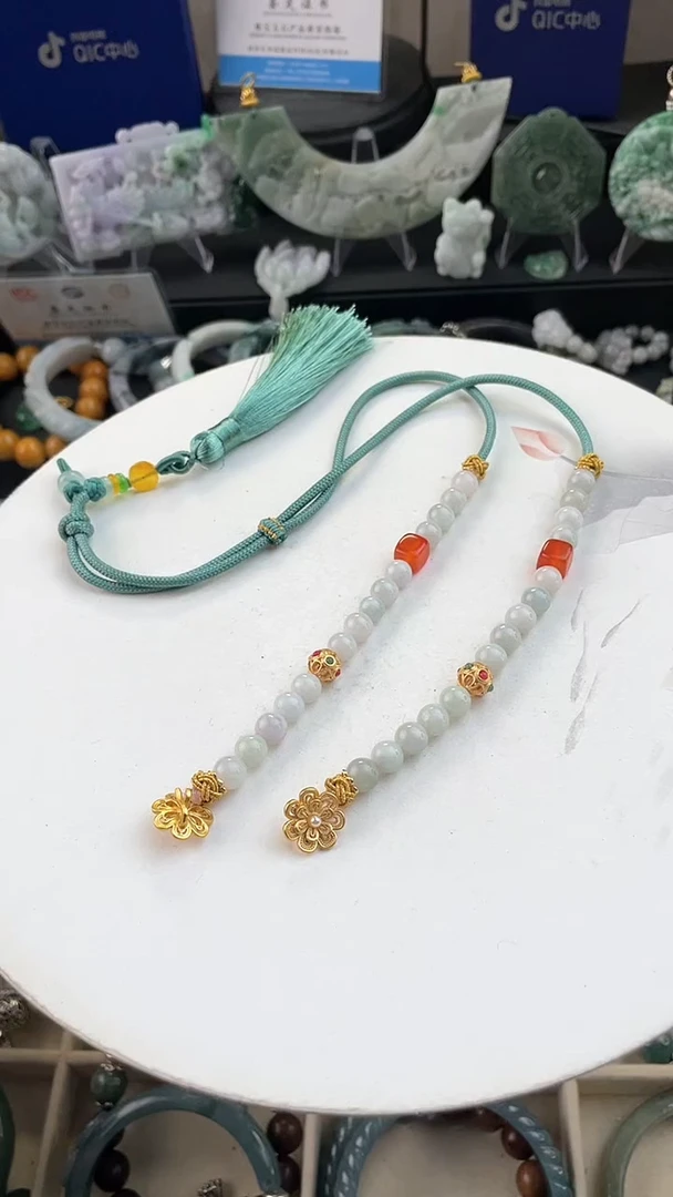 未镶嵌手链翡翠双勾卡调节项链