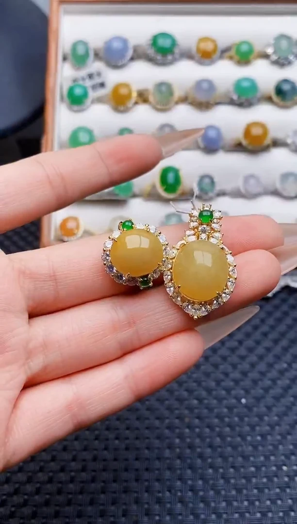 银S925镶嵌戒指翡翠4413