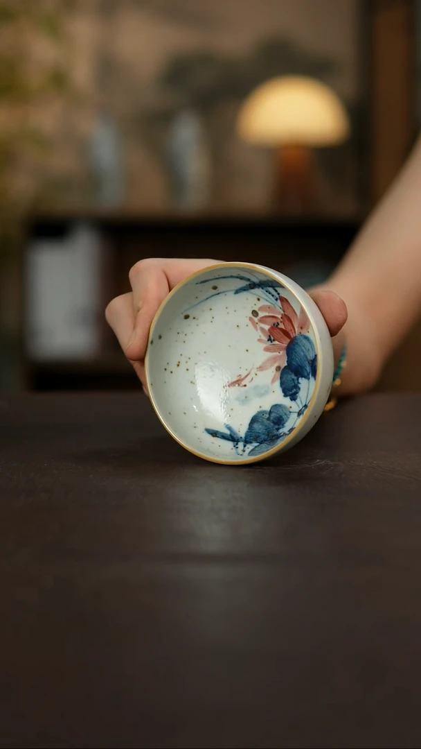 杯景德镇陶瓷杯碗柴烧多人