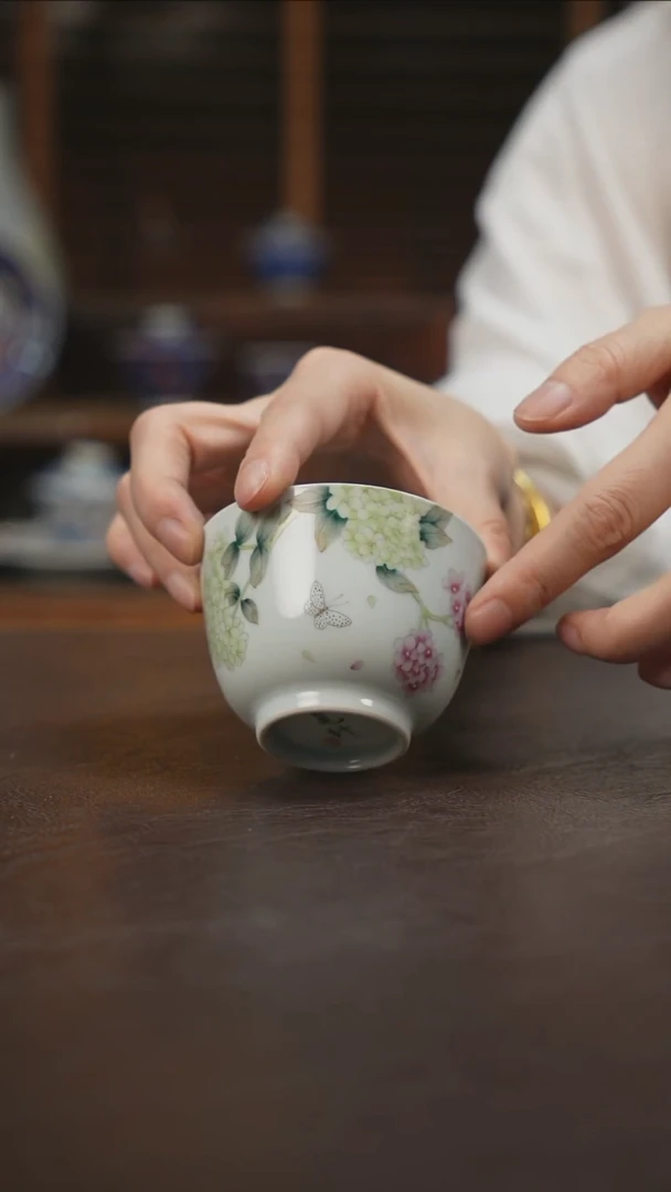 杯景德镇陶瓷杯碗柴烧多人