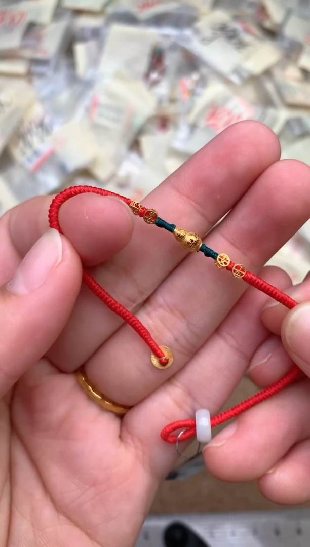 18K金镶嵌挂件翡翠(多样性发货)1个自行备注手围默认16