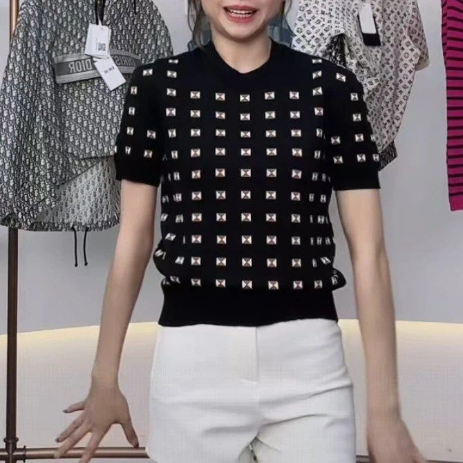 全新未使用 Hermes/爱马仕 上衣 黑色/36