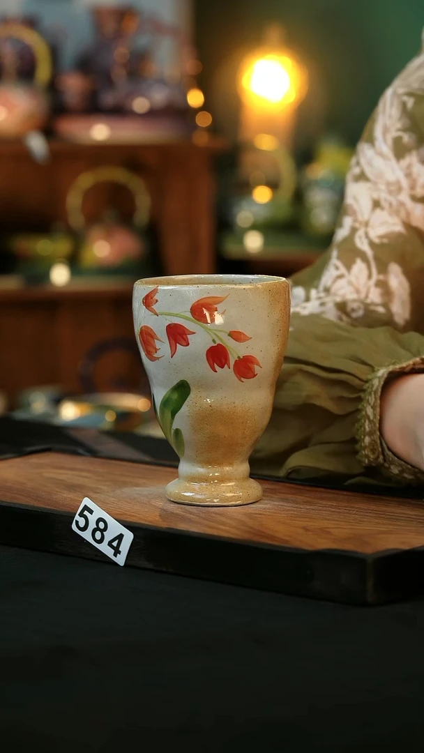 杯手绘心瓷陶瓷浮力