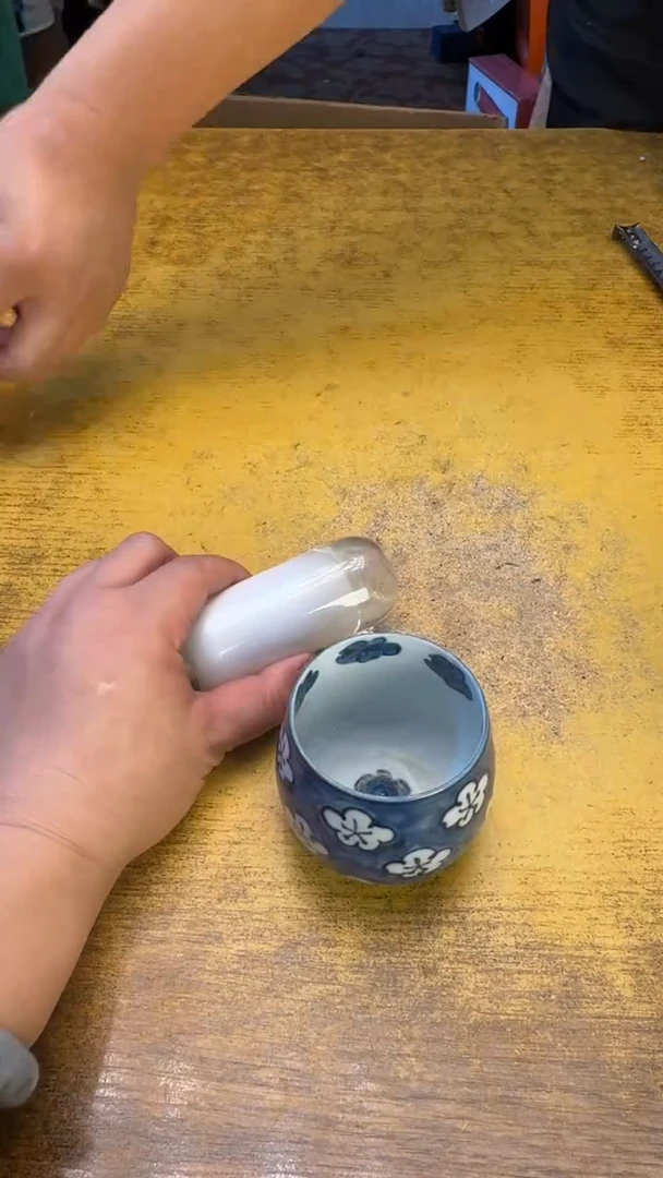 瓷器瓷器瑕疵瑕疵101海美白碗