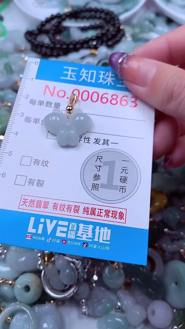 翡翠未镶嵌吊坠(不含链)6863