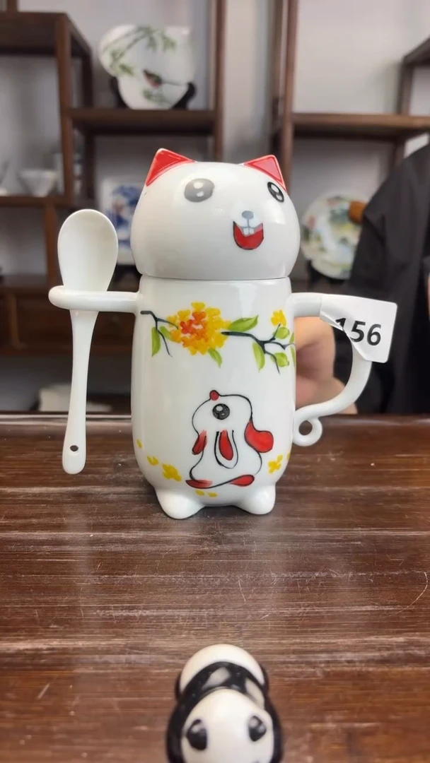 瓷片国韵瓷坊-手绘小茶杯156