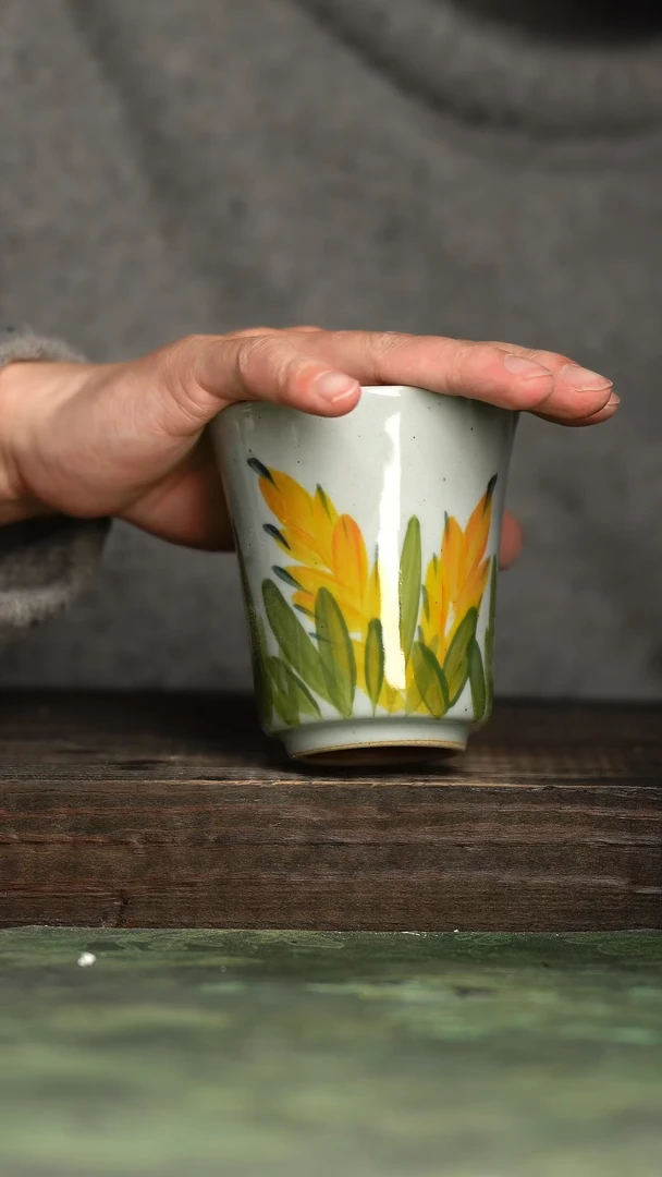 【闪购商品】杯青诗手工手绘瓷器