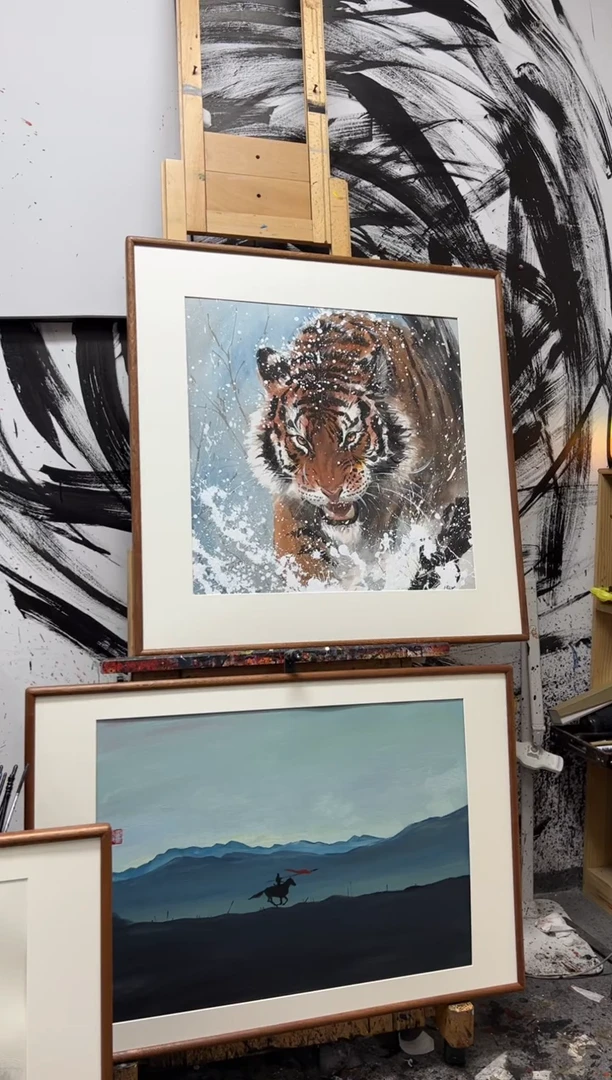 【闪购商品】丙烯画丫丫精装雪虎