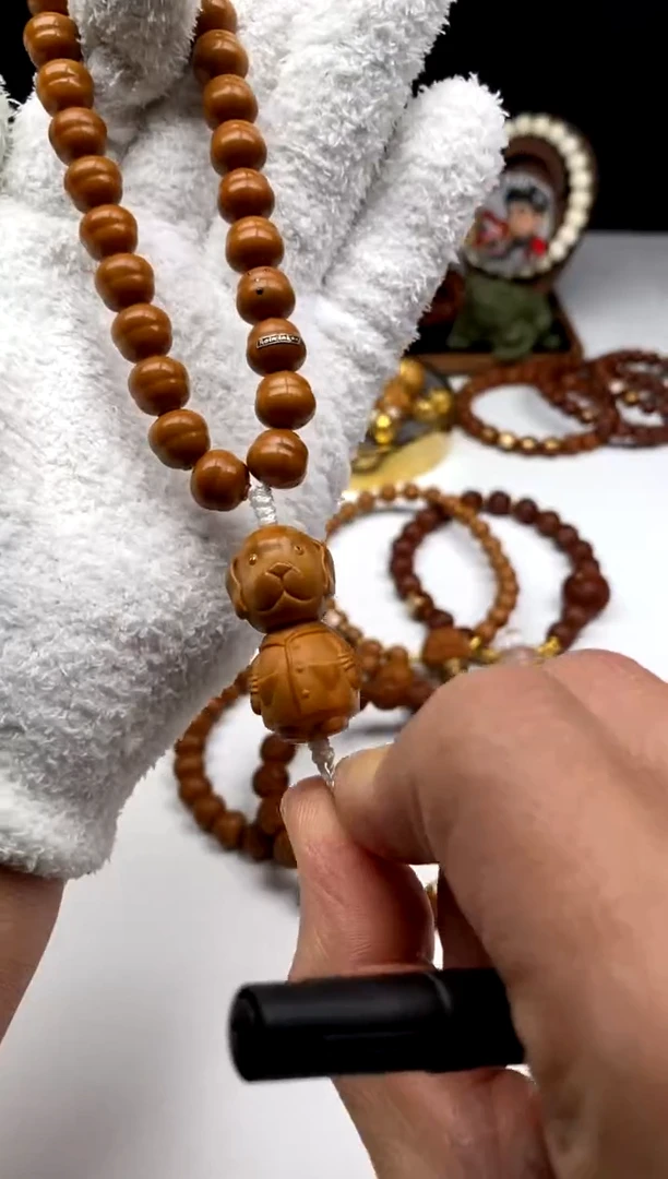 手串猴头核桃P****-雨墨臻至 福禄+狗