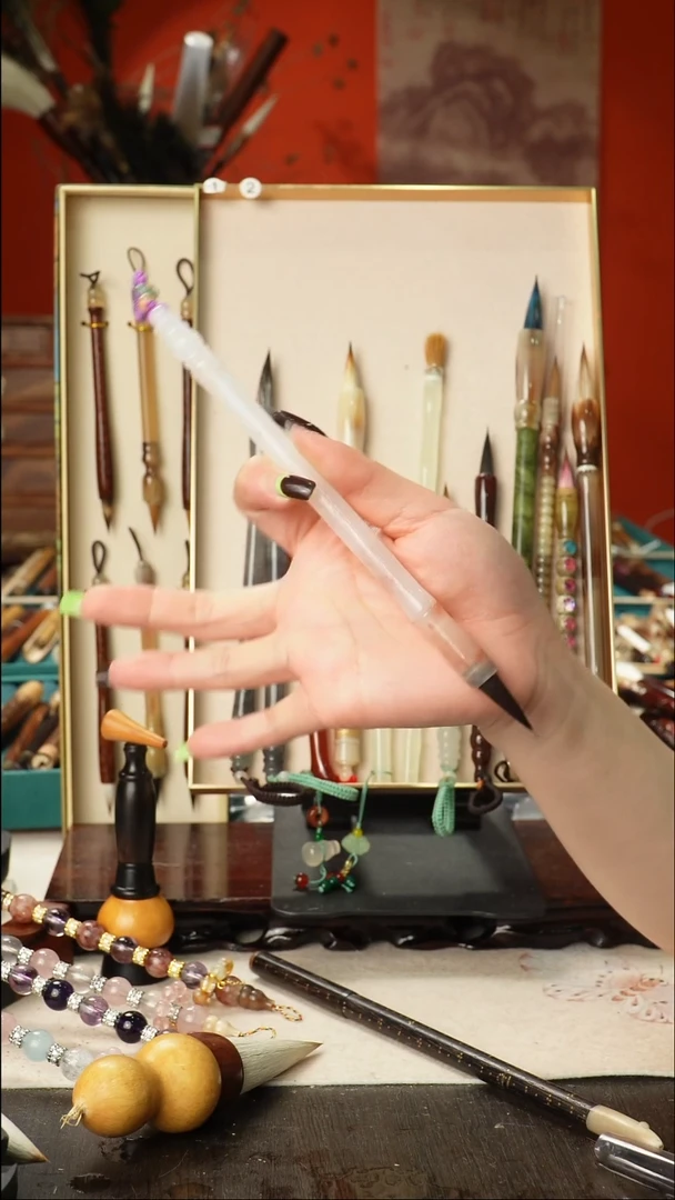 19号闪购孤品高货毛笔链接 清水试笔 蘸墨不退