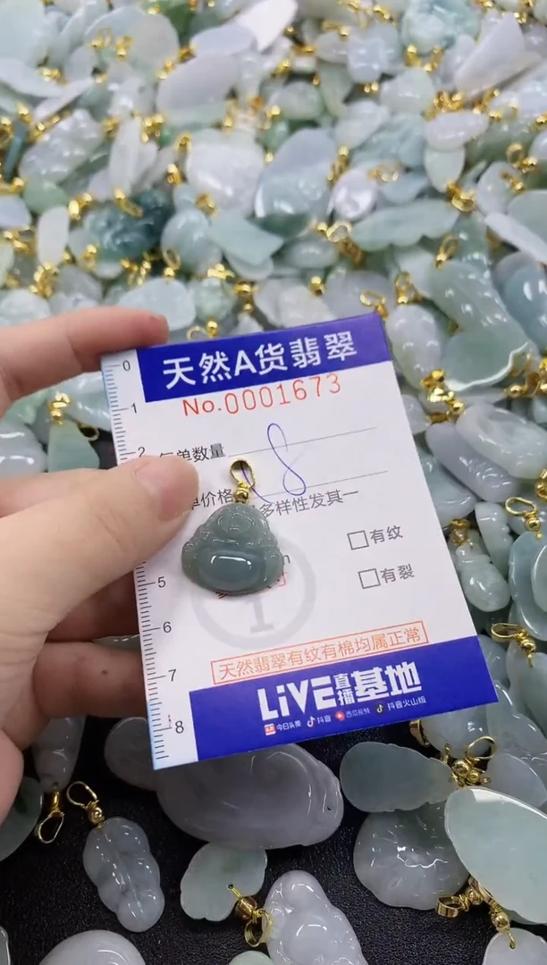 颈饰未镶嵌翡翠天然A货翡翠