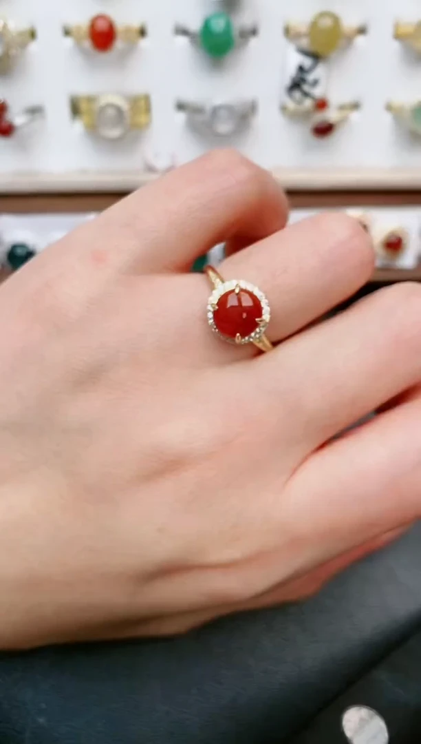 【闪购商品】翡翠戒指银S925镶嵌....