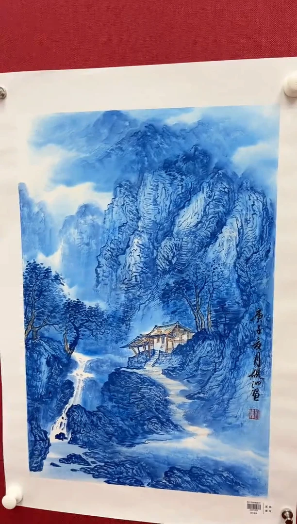 国画刘伟-2.7平尺-山水-纸片