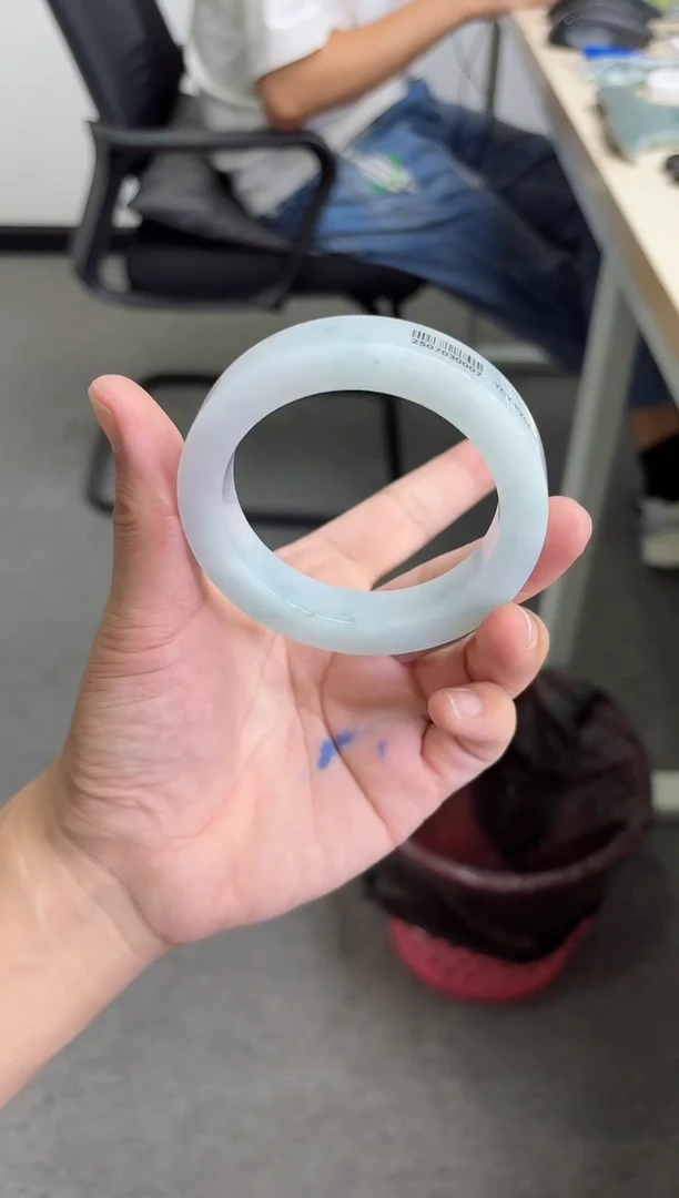 未镶嵌手镯定制翡翠阿*橙手镯