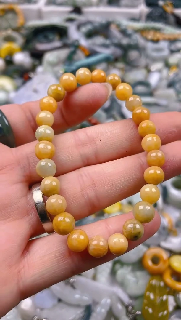 【闪购商品】翡翠颈饰未镶嵌7-8mm/D/翡翠A货一图一物