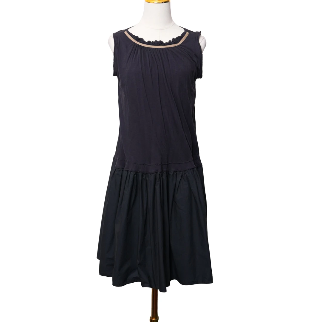 柏总衣橱 | 拼接面料无袖连衣裙 MN047