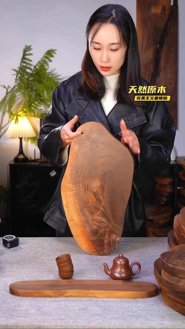 木北美黑胡桃原木.干裂疤结不属于商品质量问题完美主义者慎拍
