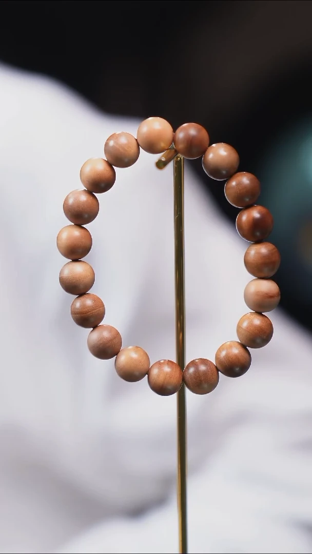 檀香木手串/手链SG038 印度老山檀10mm单圈 微瑕