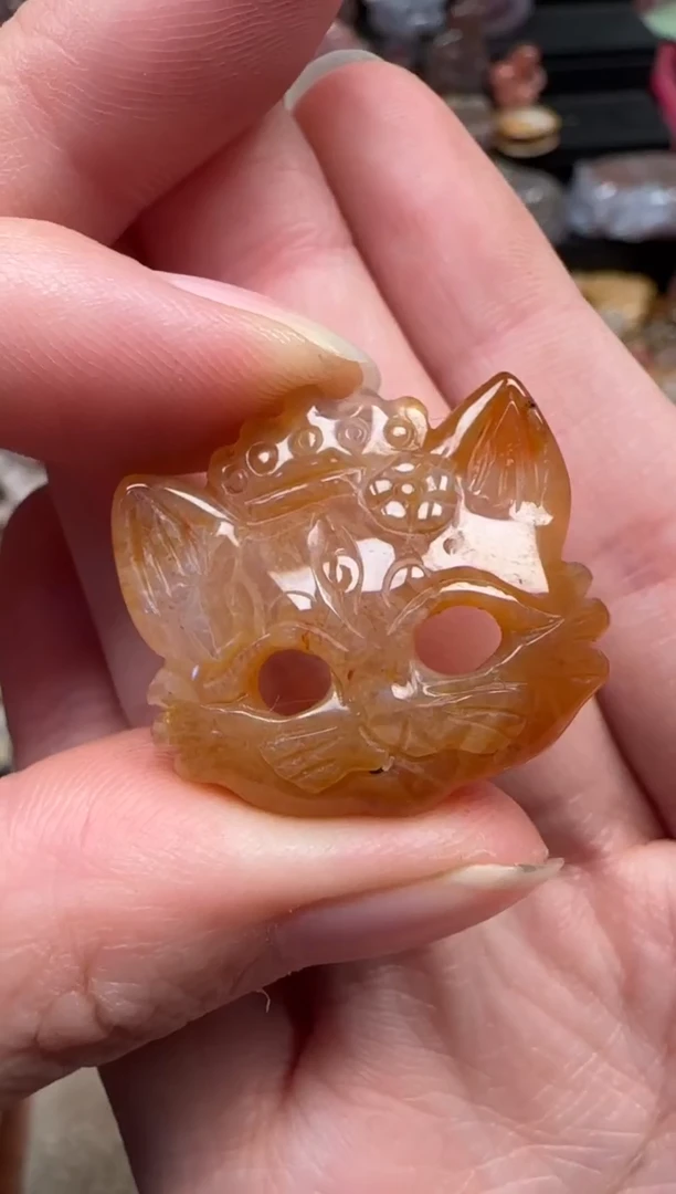 颈饰未镶嵌硅化珊瑚（珊瑚玉）643