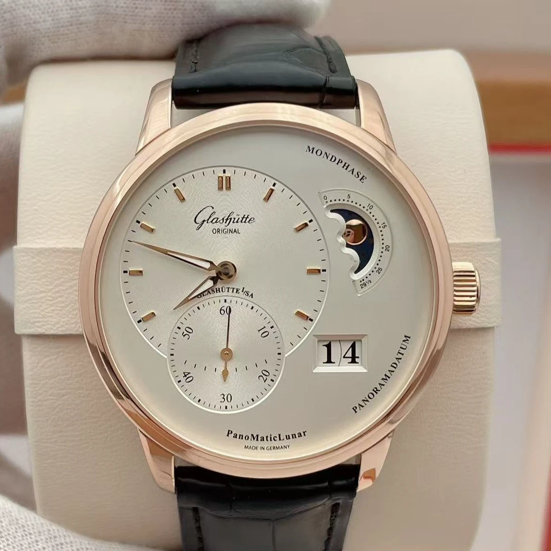 99新 Glashutte/格拉苏蒂 偏心系列自动机械表径40mm