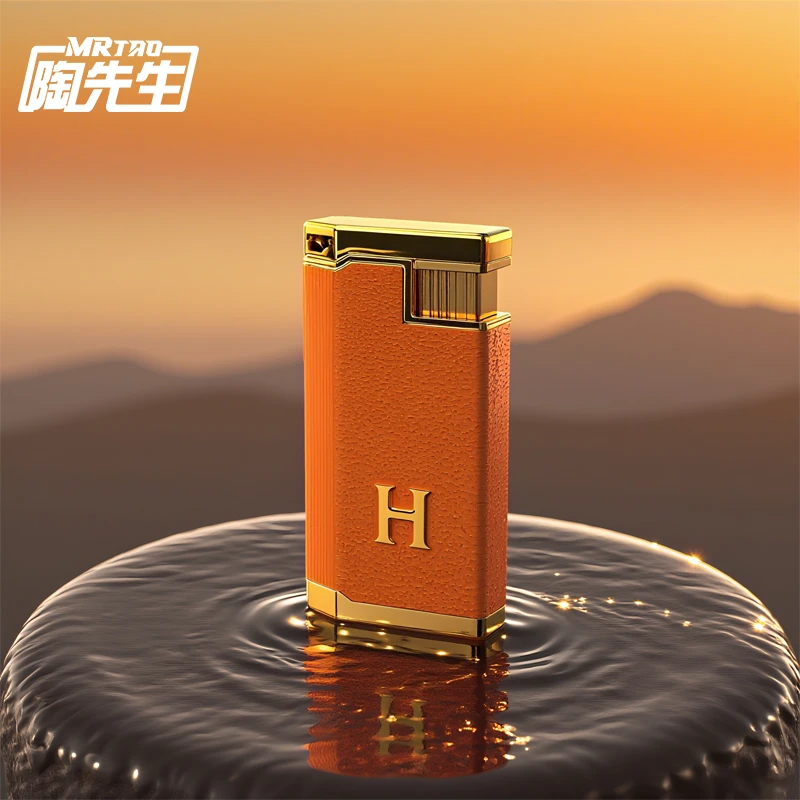 高档金属直冲防风加厚充气可定制印字广告耐高温创意打火机男士