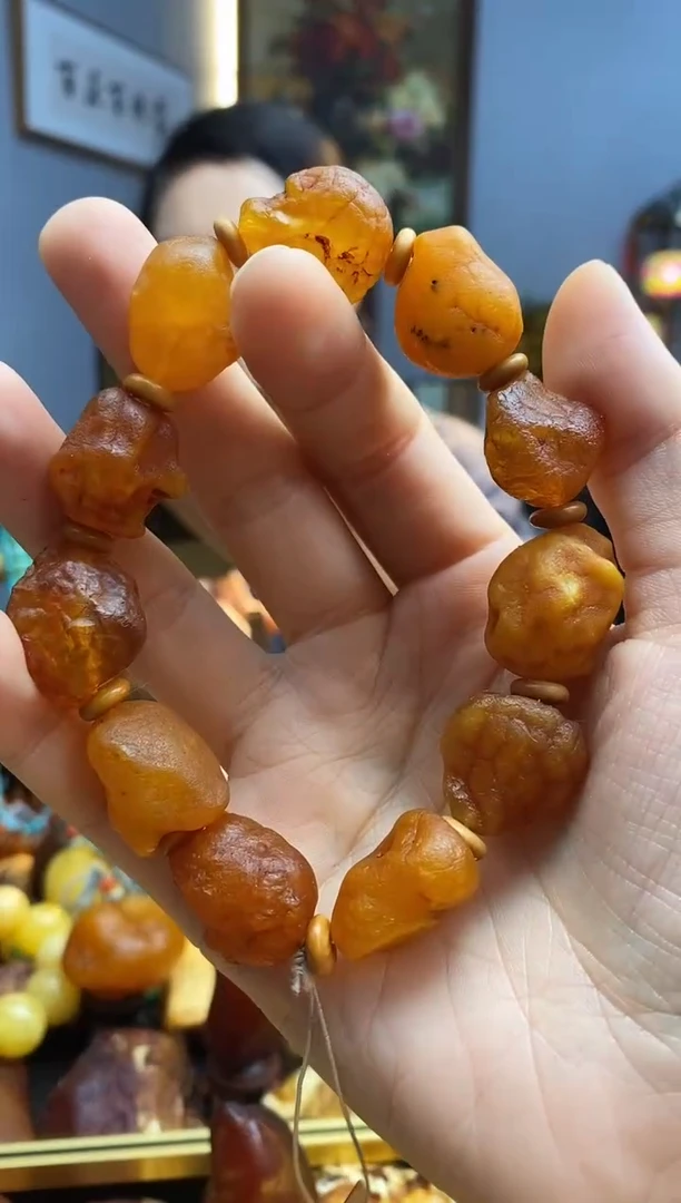 未镶嵌琥珀手串手串