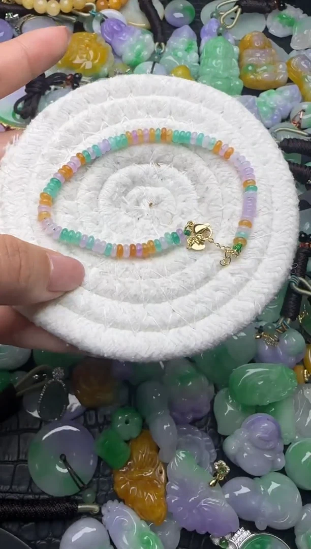 颈饰未镶嵌翡翠缅甸翡翠吊坠