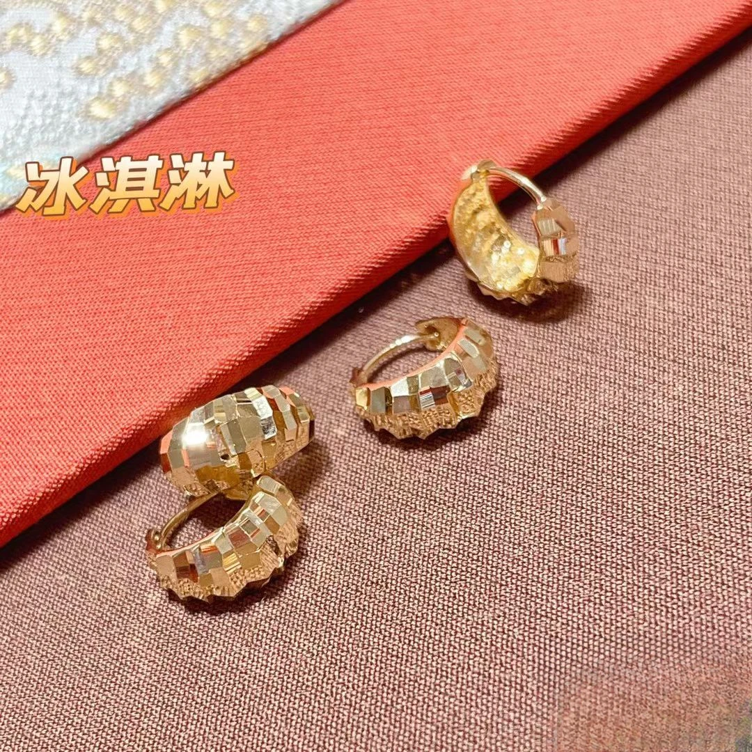 裕璨 18K金冰淇淋耳扣  多样性发其一