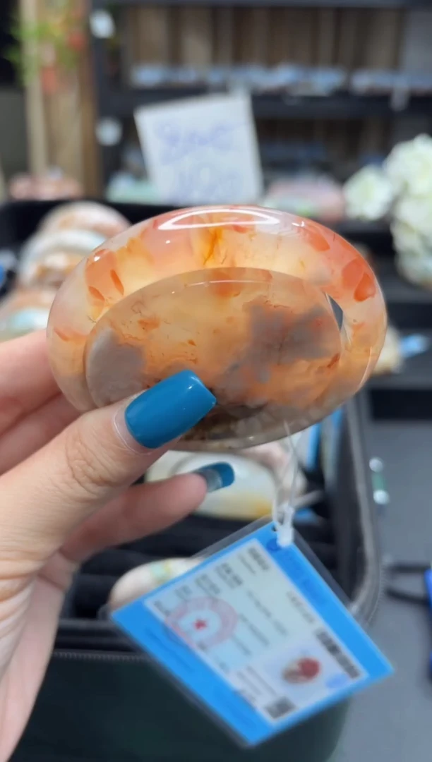 未镶嵌手镯石英质玉182(58圈赠送镯心)