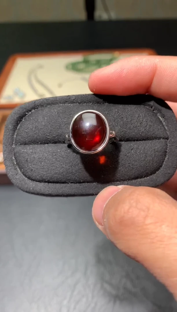 未镶嵌琥珀戒指K111【多样性发其一】