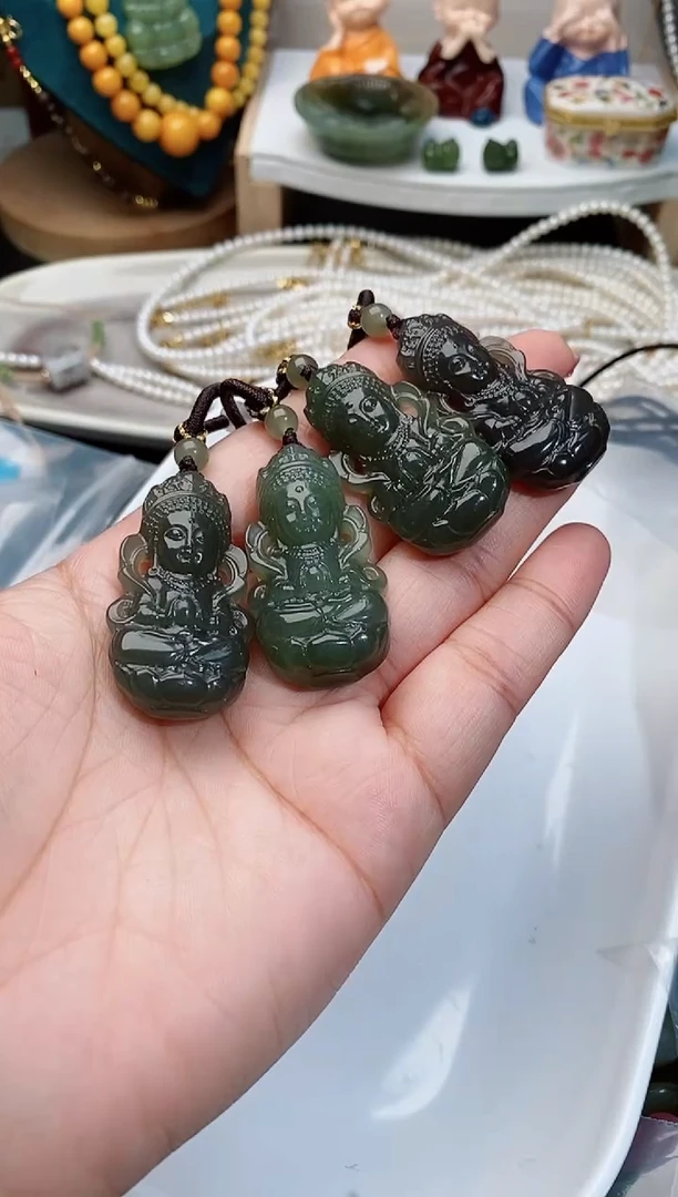 颈饰未镶嵌和田玉A13多样性发其一