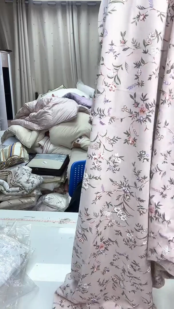 棉622粉色印花 短袖裙