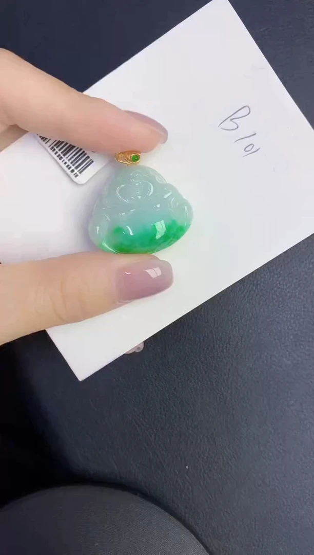 颈饰未镶嵌翡翠缅甸天然翡翠A货