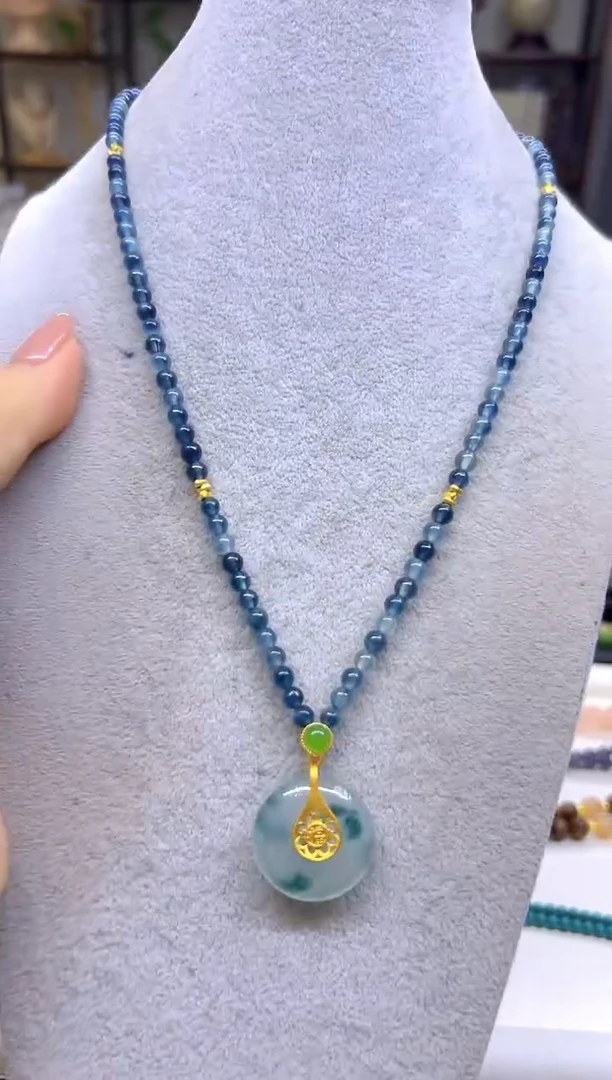 翡翠未镶嵌项链DIY款M664