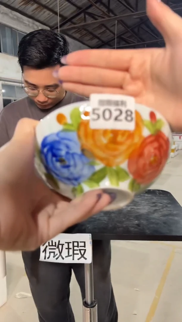 陶瓷景德镇高温釉下手绘陶瓷