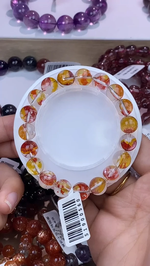 水晶手链未镶嵌锦鲤胶花10m+