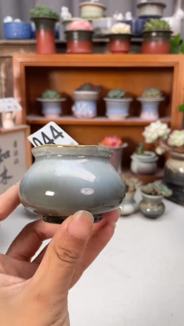 瓷片044知木小芳花盆