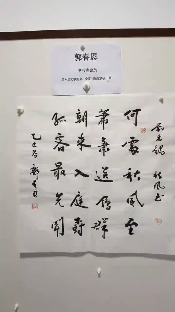 书法书法郭春恩老师