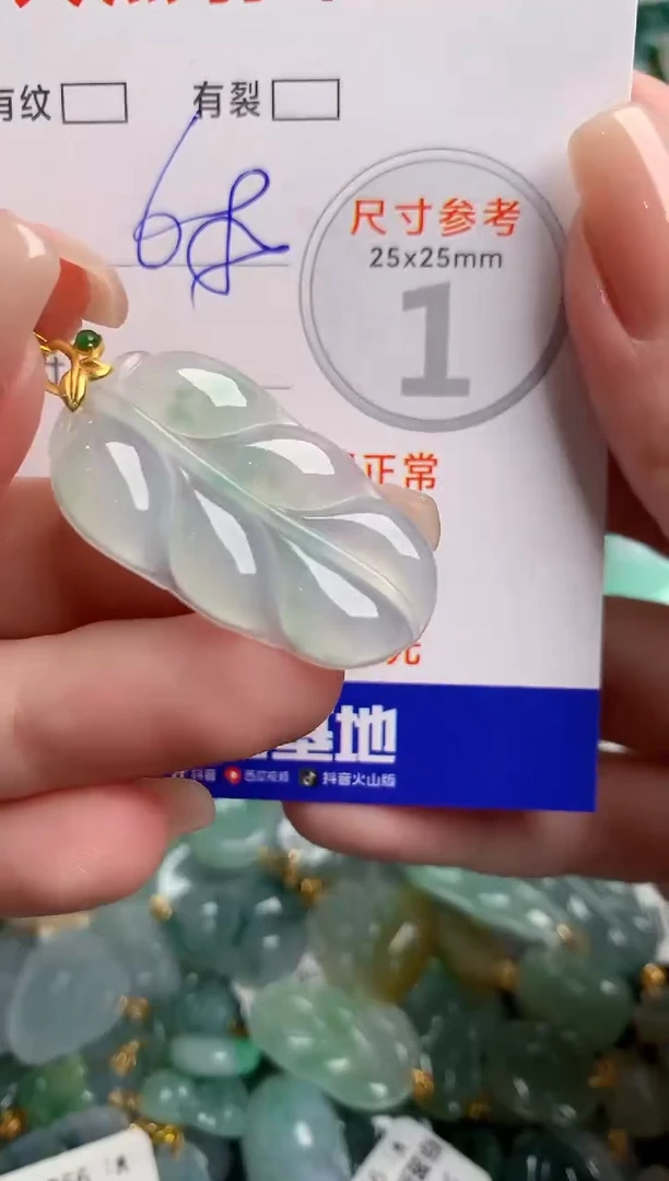 翡翠18K金镶嵌颈饰0800965148